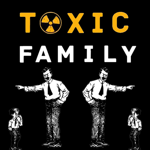 Toxic Family concept artwork showing parent and child figures